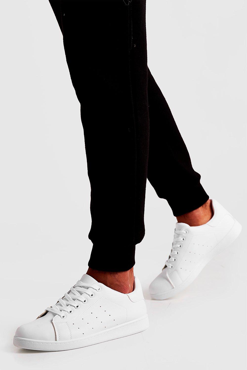 boohoo white trainers