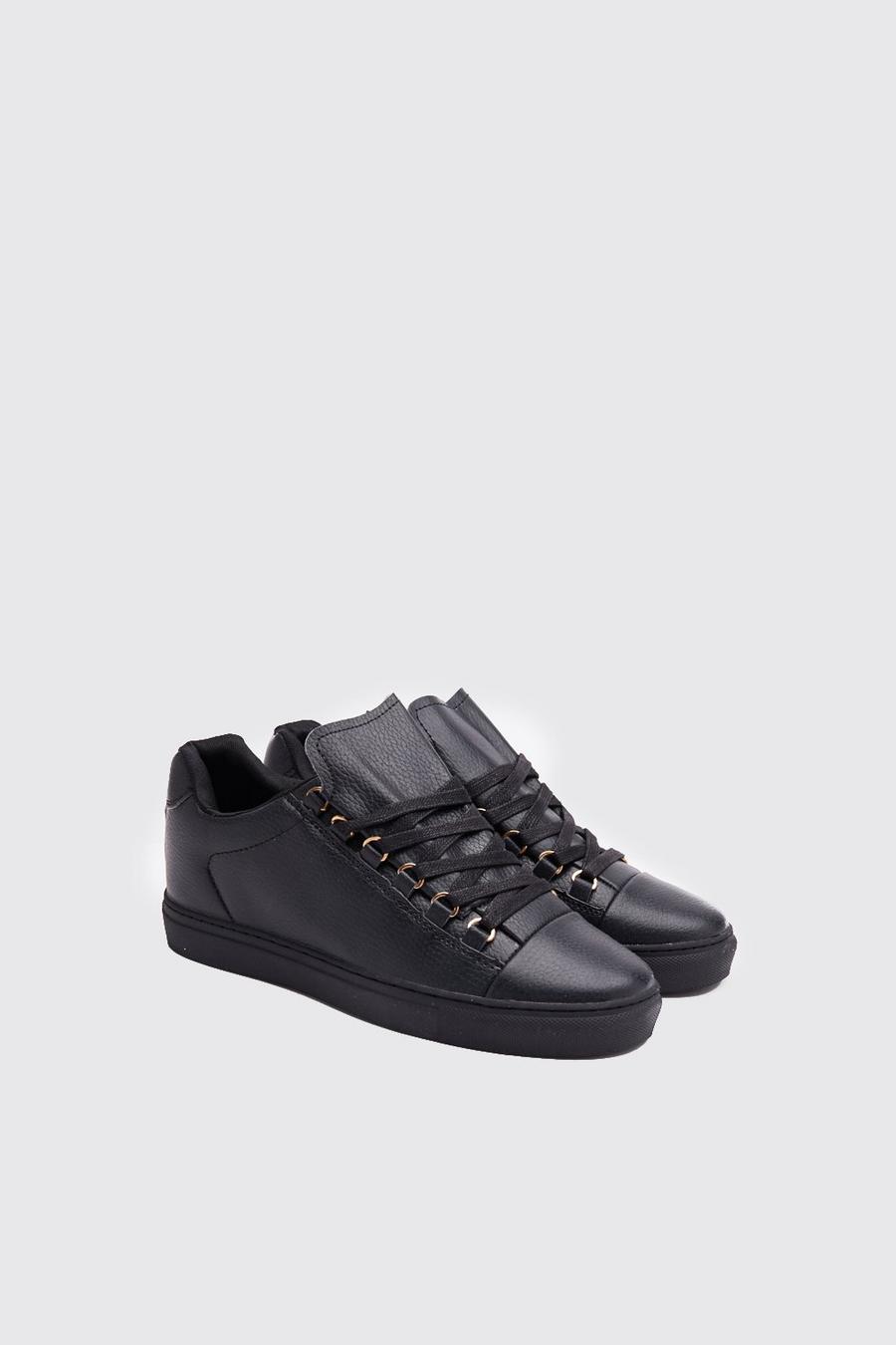 Faux Leather Eyelet Lace Up image number 1