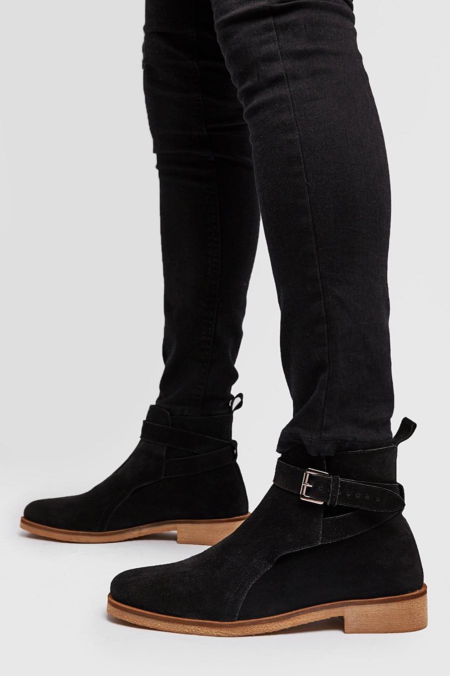 Real Suede Buckle Chelsea Boot image number 1