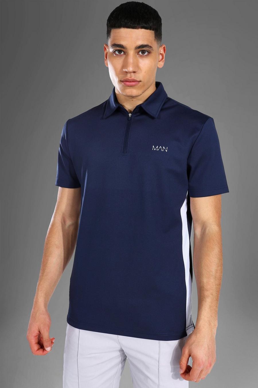 Navy Man Active Polo image number 1