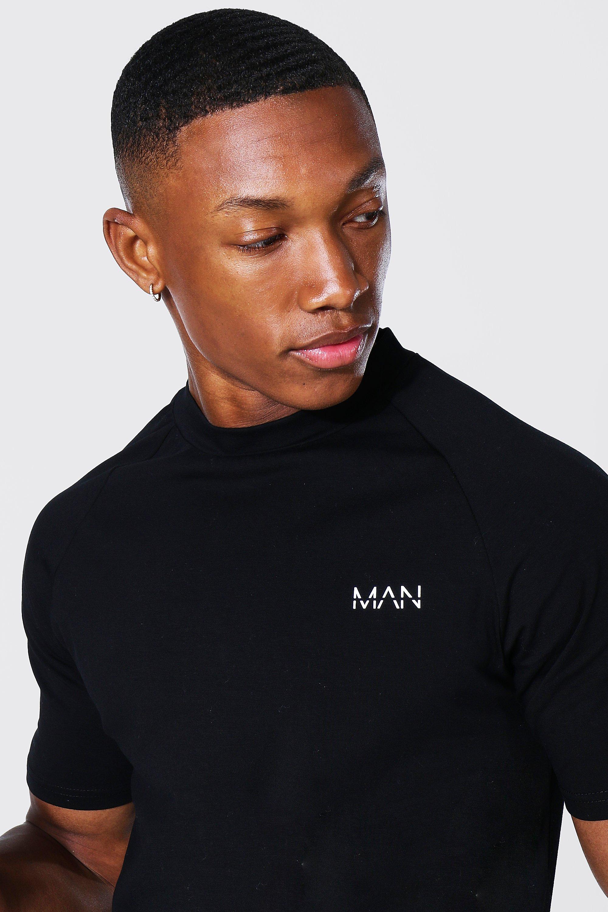 Mock neck cotton outlet tee