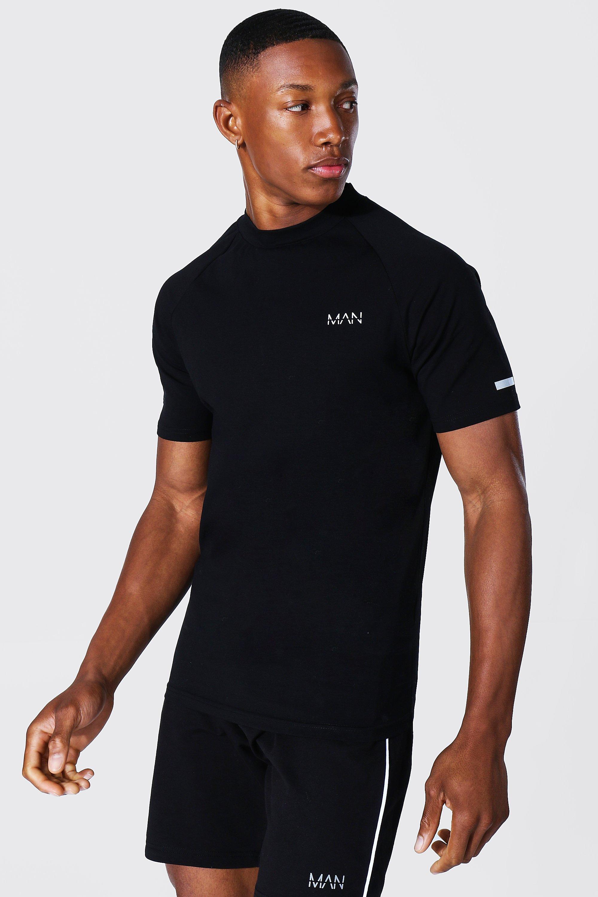 Man Active Mock Neck T Shirt