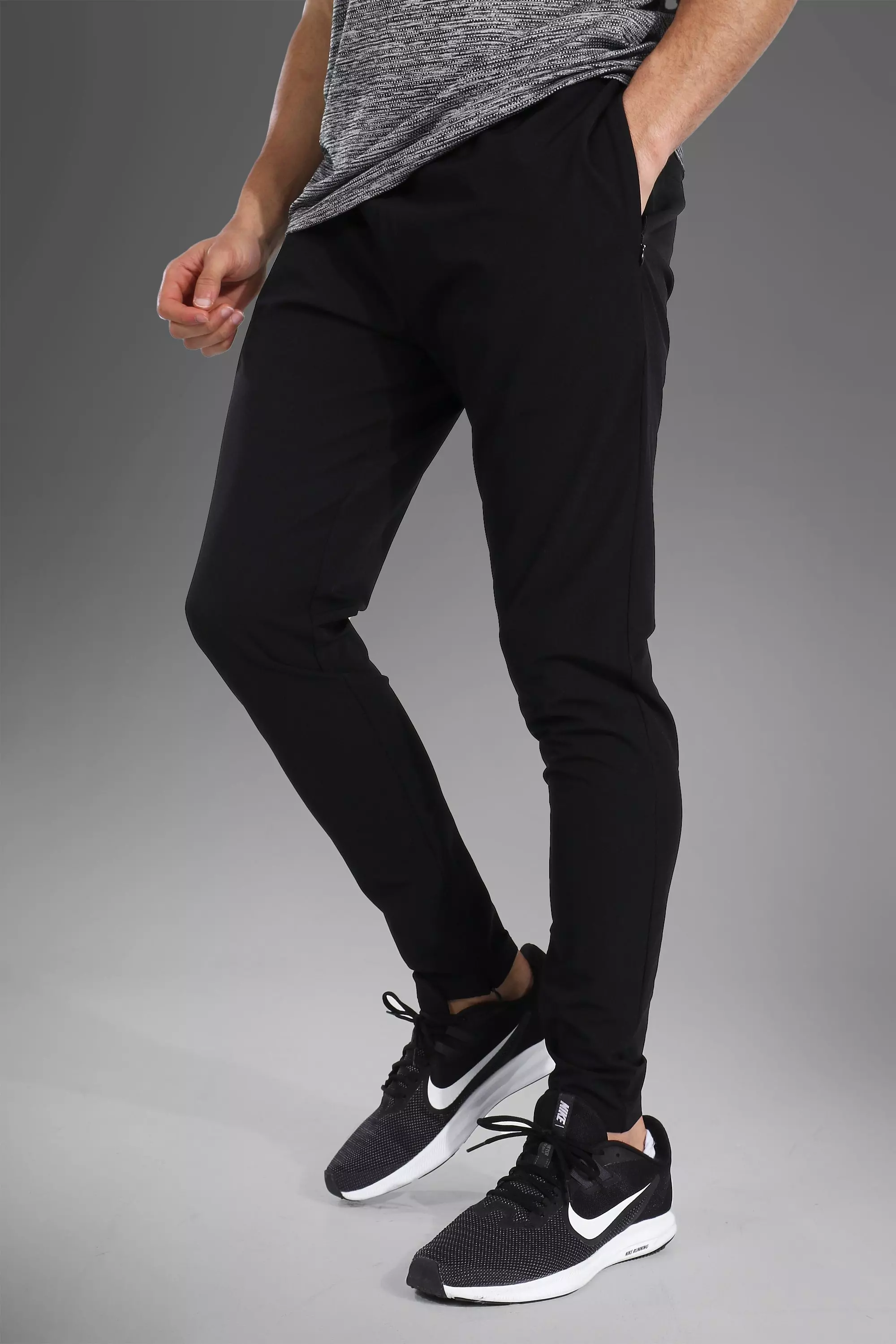 Black Man Active Nylon Track Pant alternative image