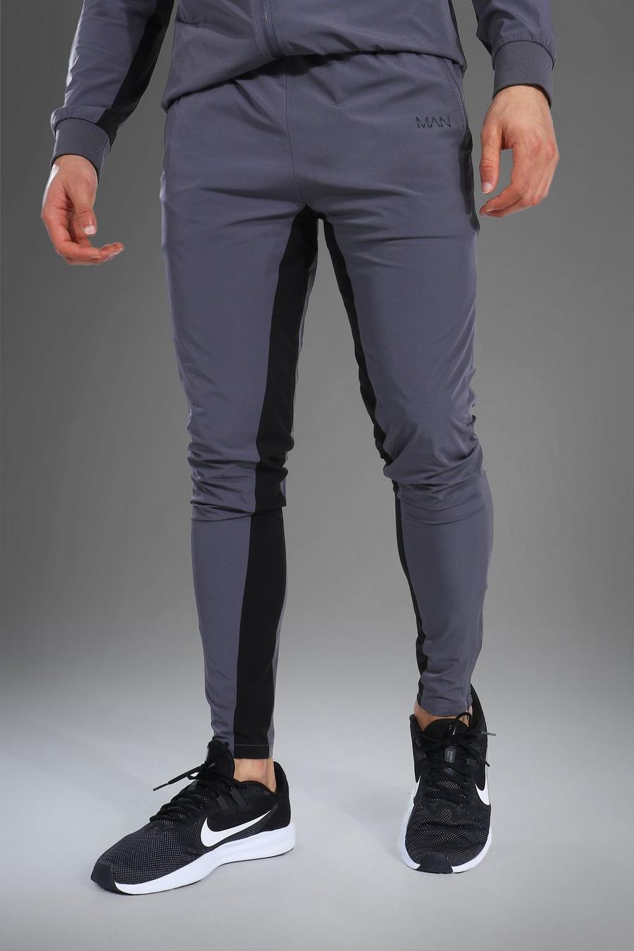 Pantalones de chándal MAN Active de tela, Grey image number 1