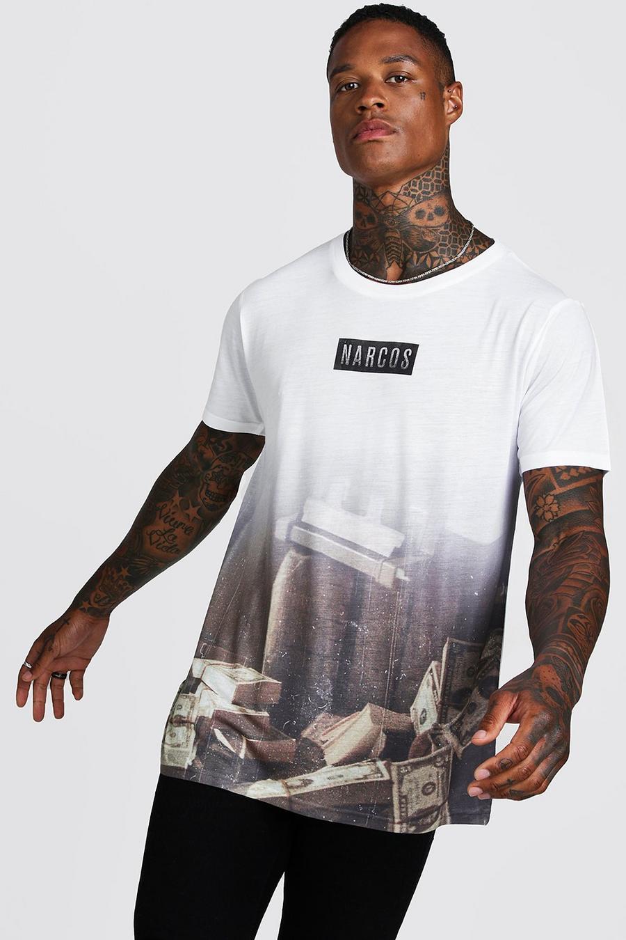 Grey Narcos License T-Shirt image number 1