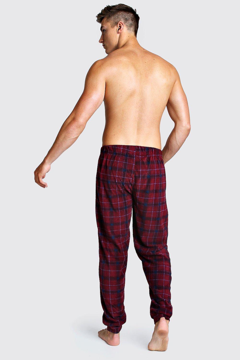 Check Cuffed Lounge Pants