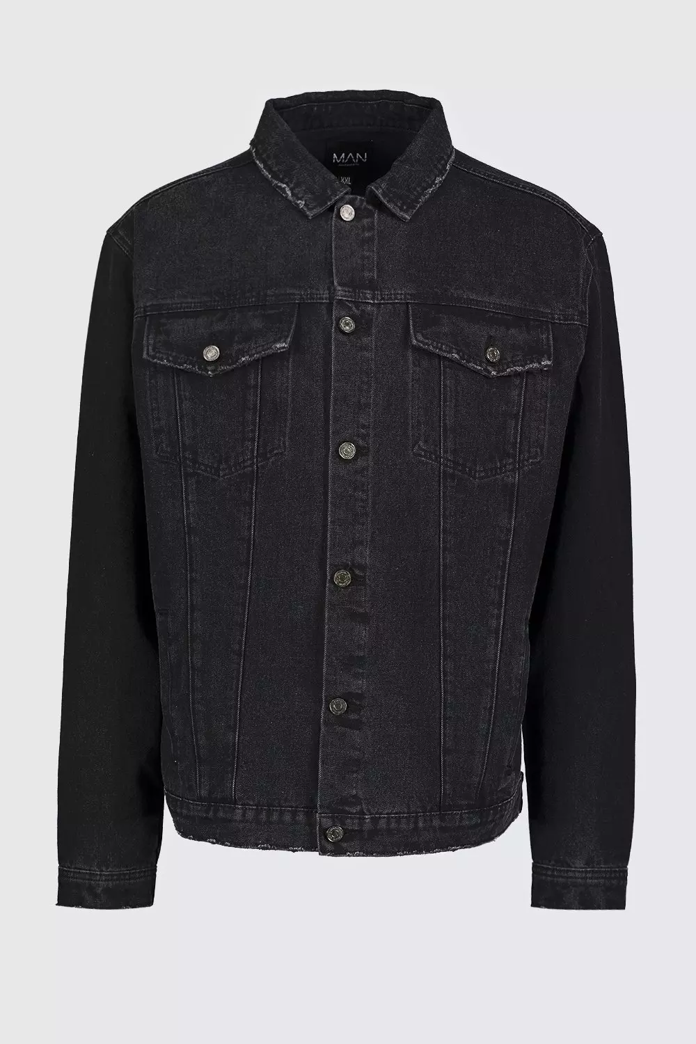 Black denim hotsell jacket primark