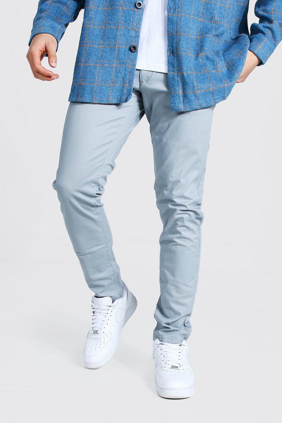 Pantalon chino slim, Grey image number 1