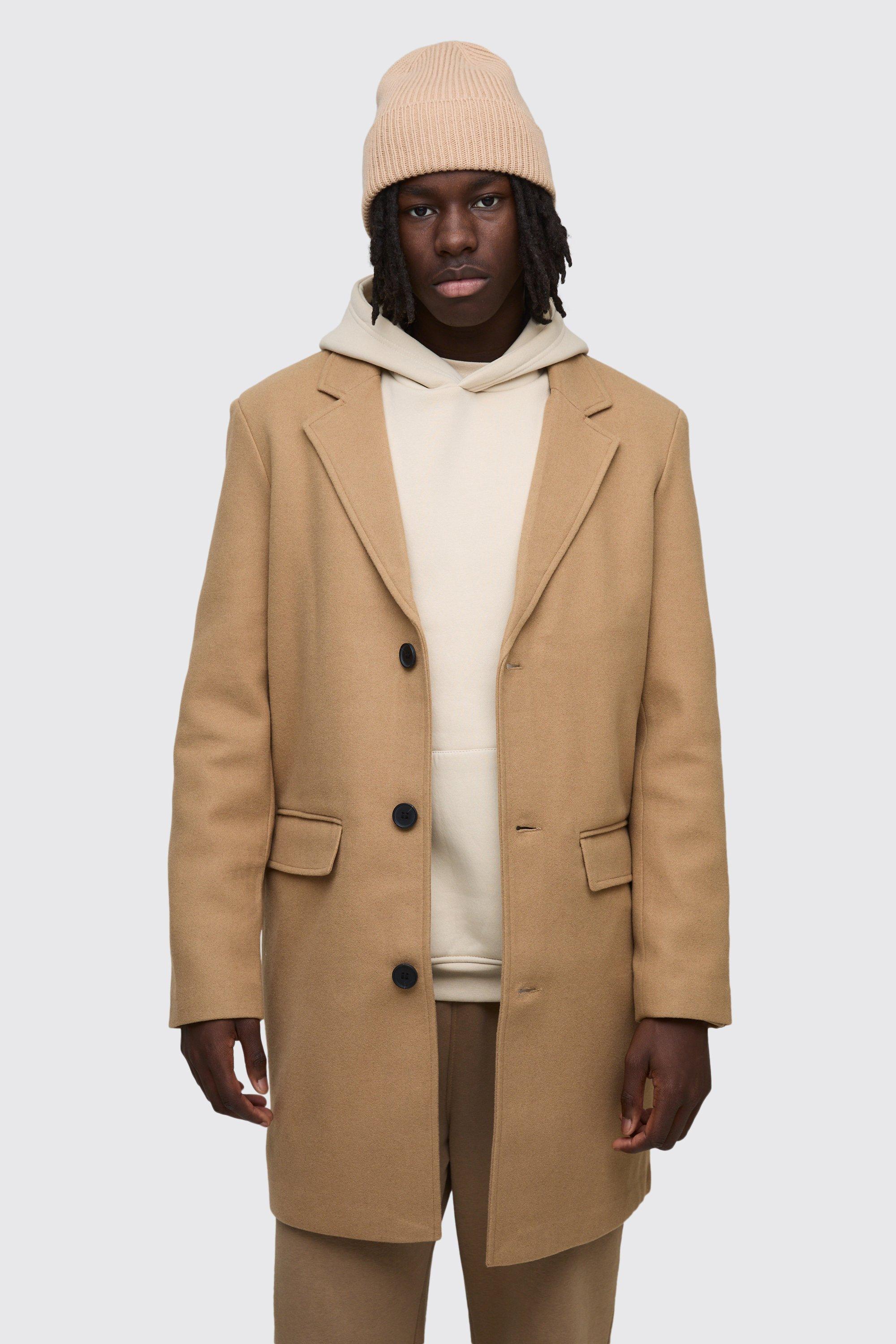 Mens beige winter coat best sale