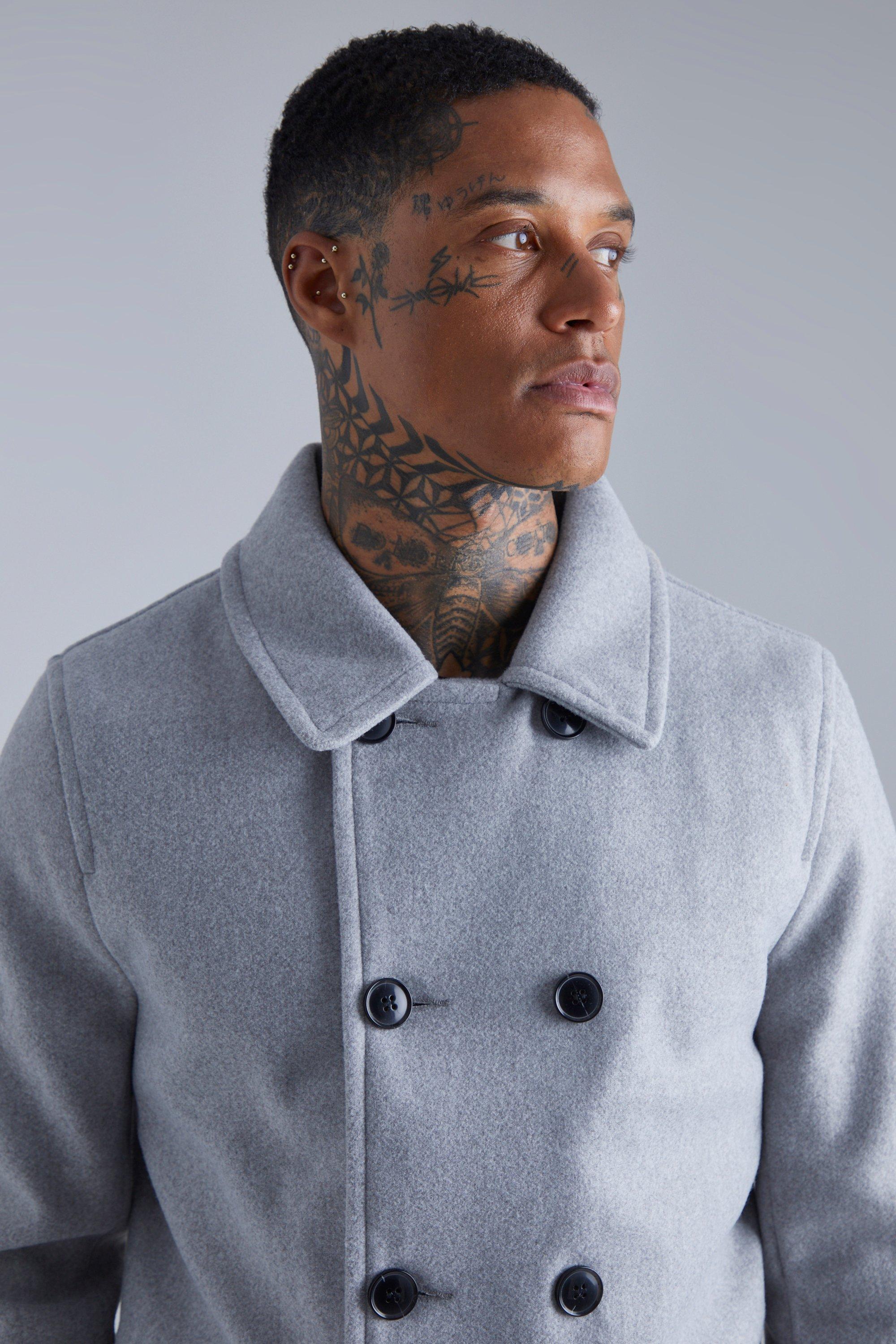 Gray hot sale pea coat