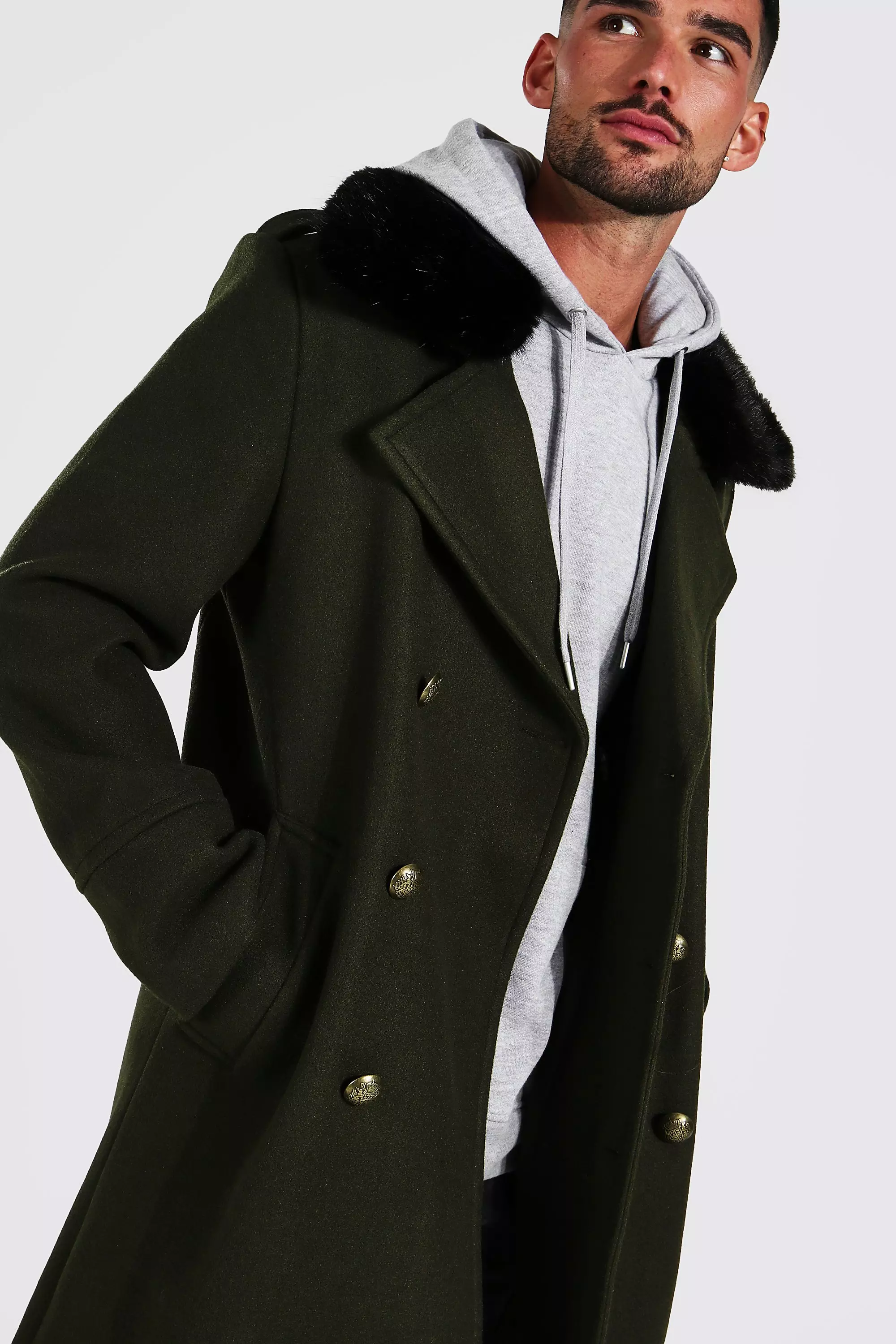 Boohoo military outlet coat