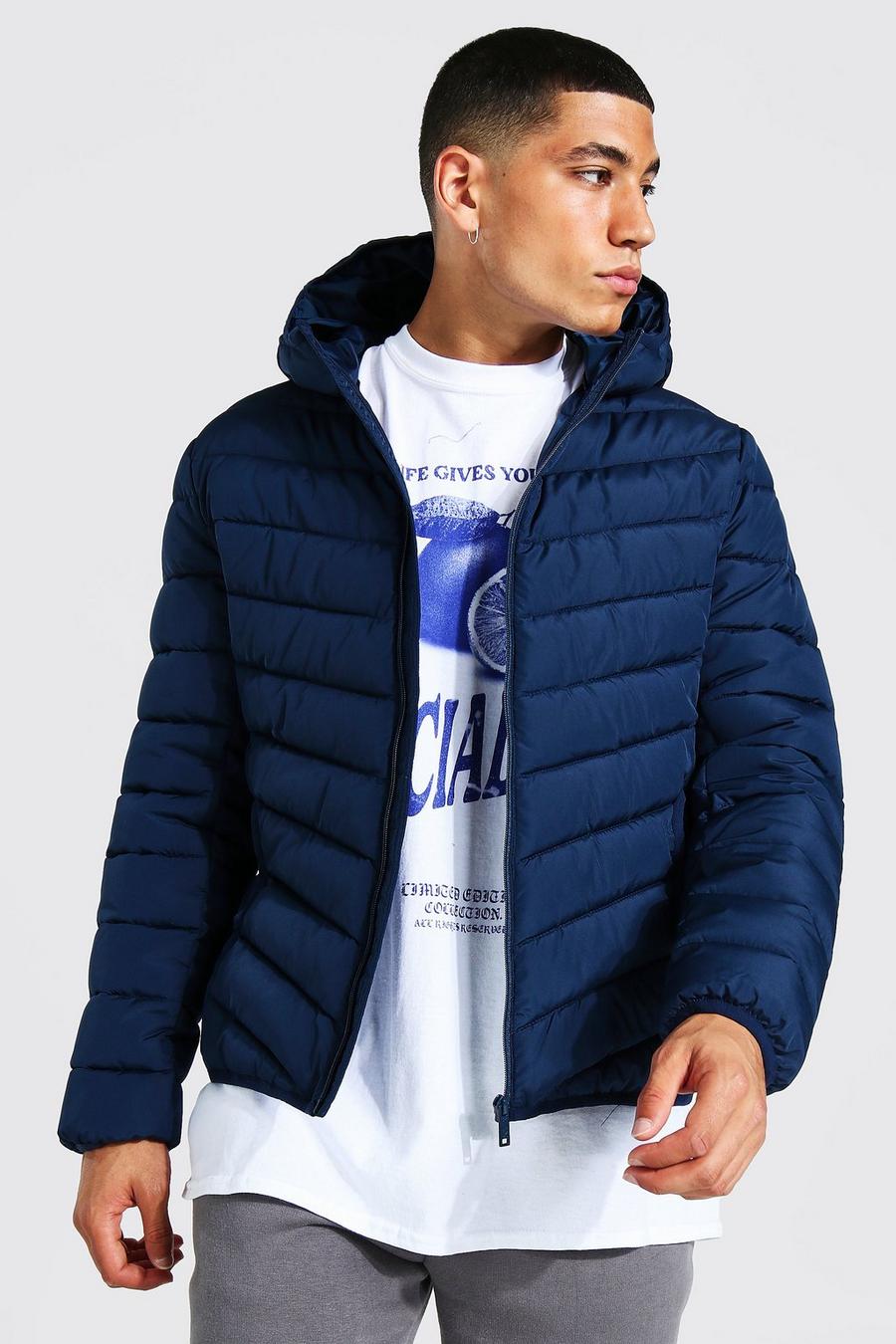 Giacca trapuntata con zip, Navy image number 1