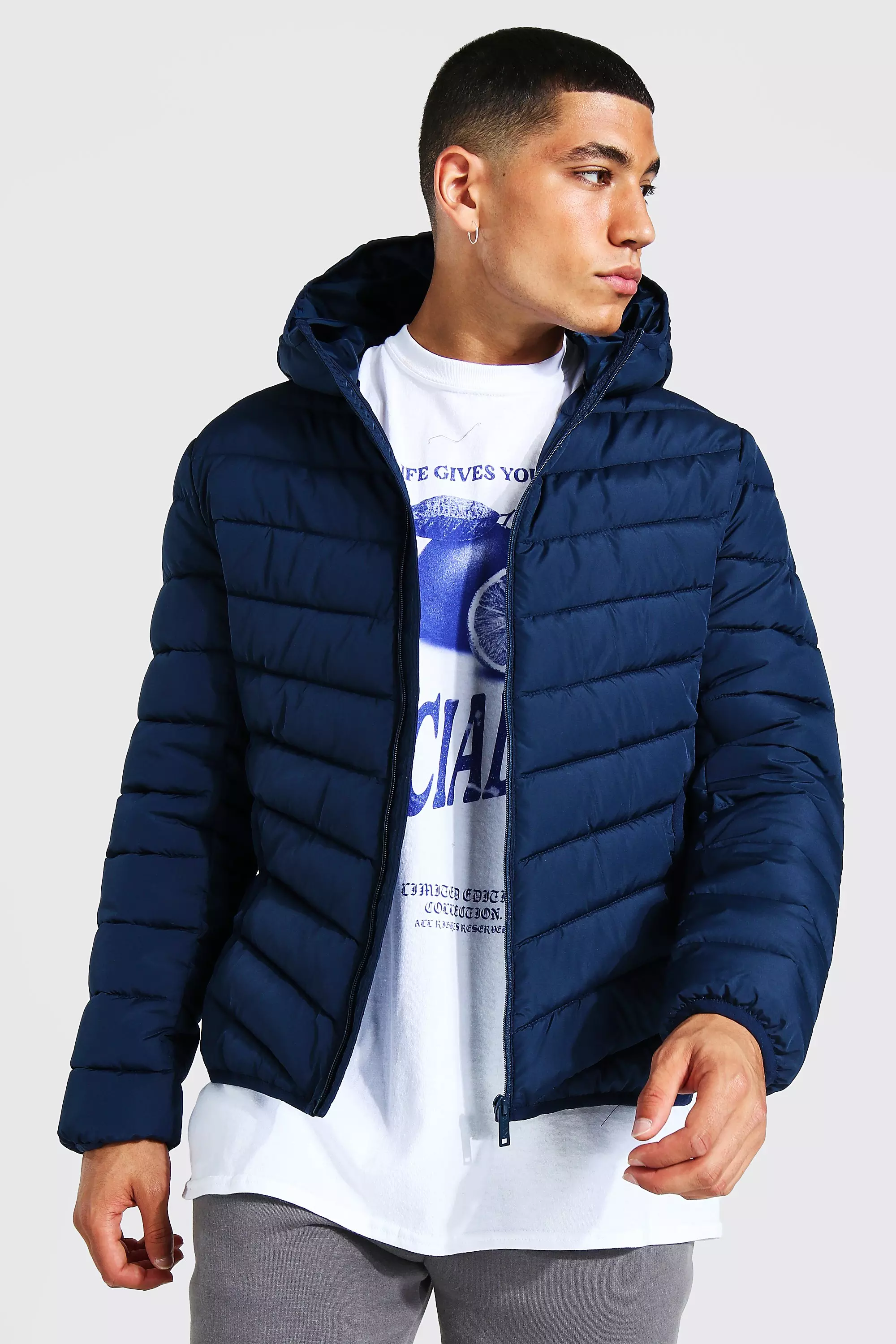 Quilted zip 2025 through jacket