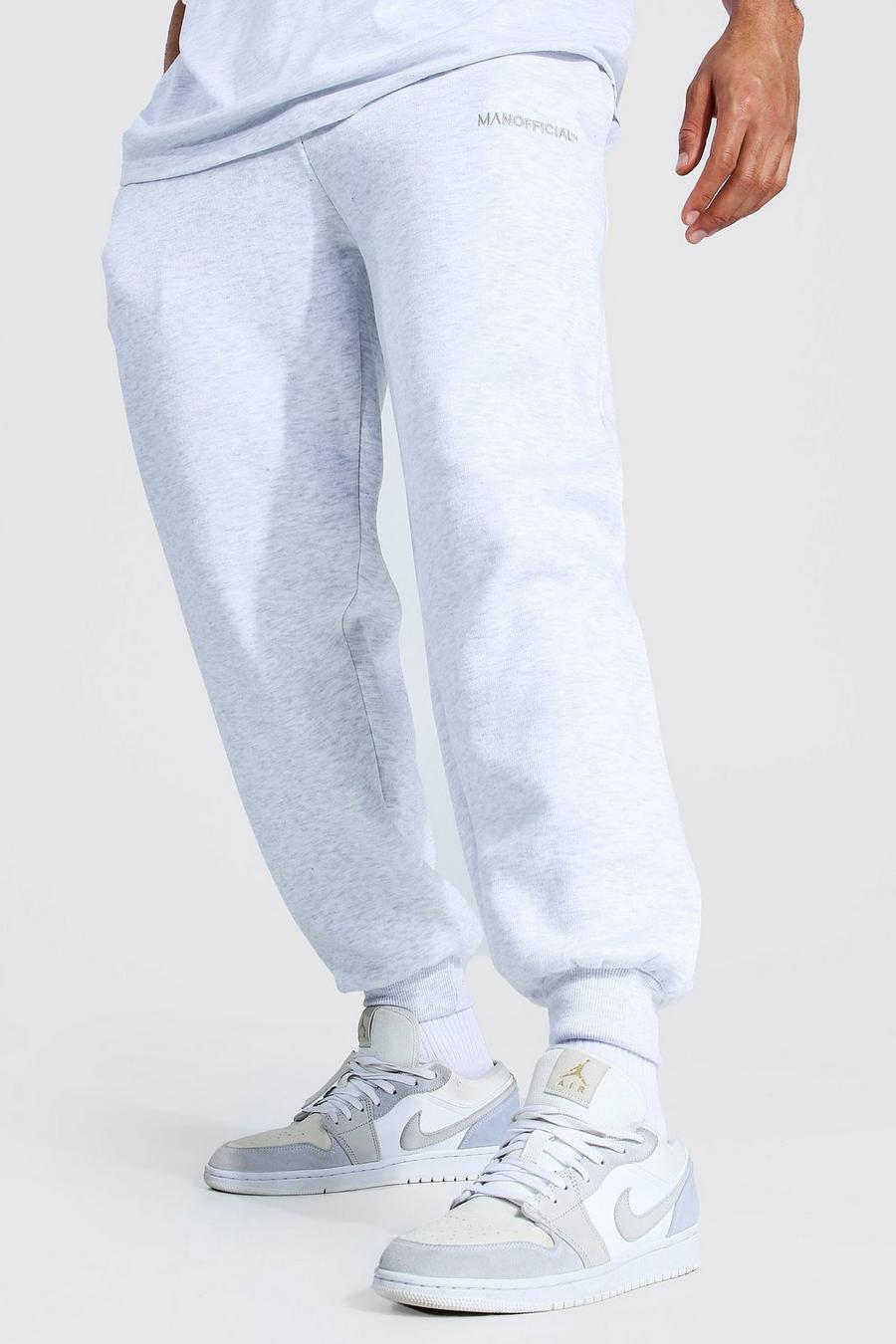 Ash grey Loose Man Official Joggers image number 1