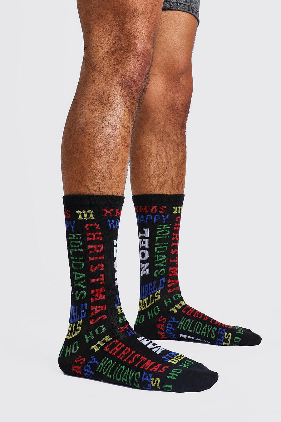 Socken mit Weihnachtsprint image number 1