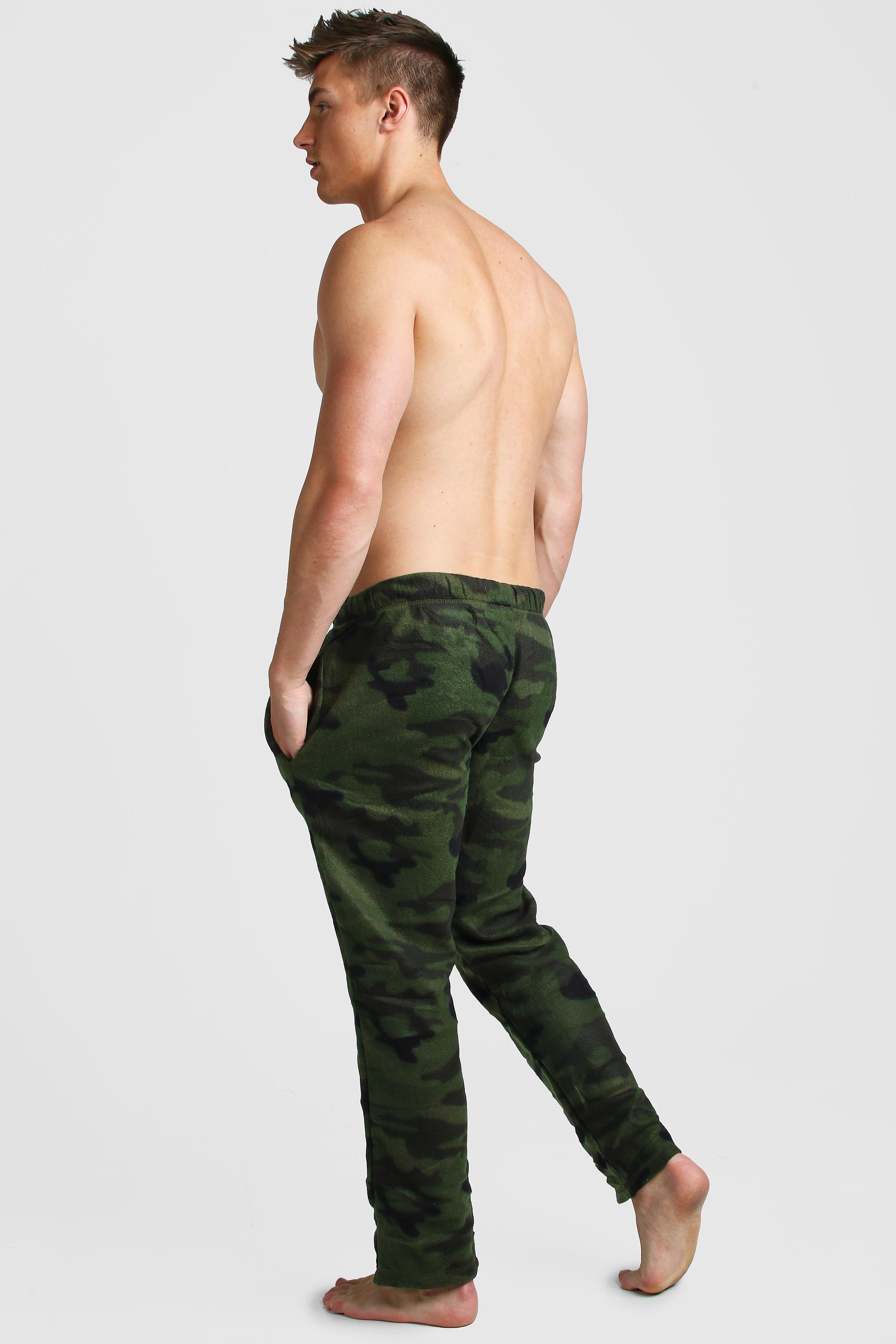 camo fleece lounge pants