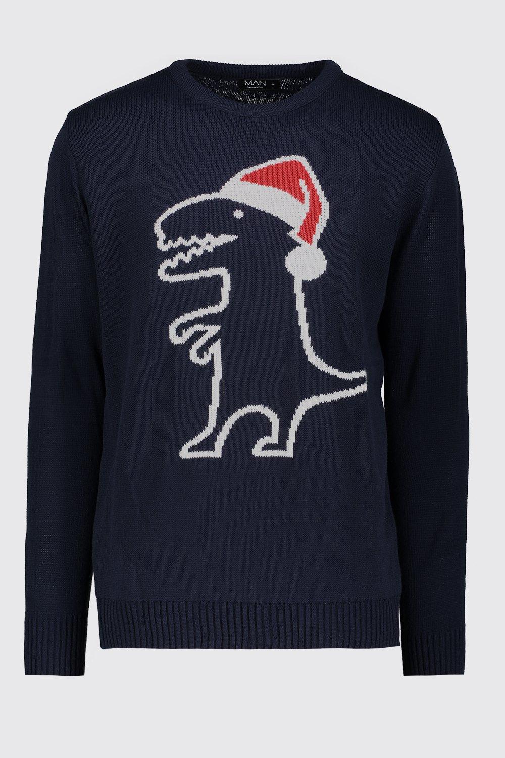 adult dinosaur christmas jumper