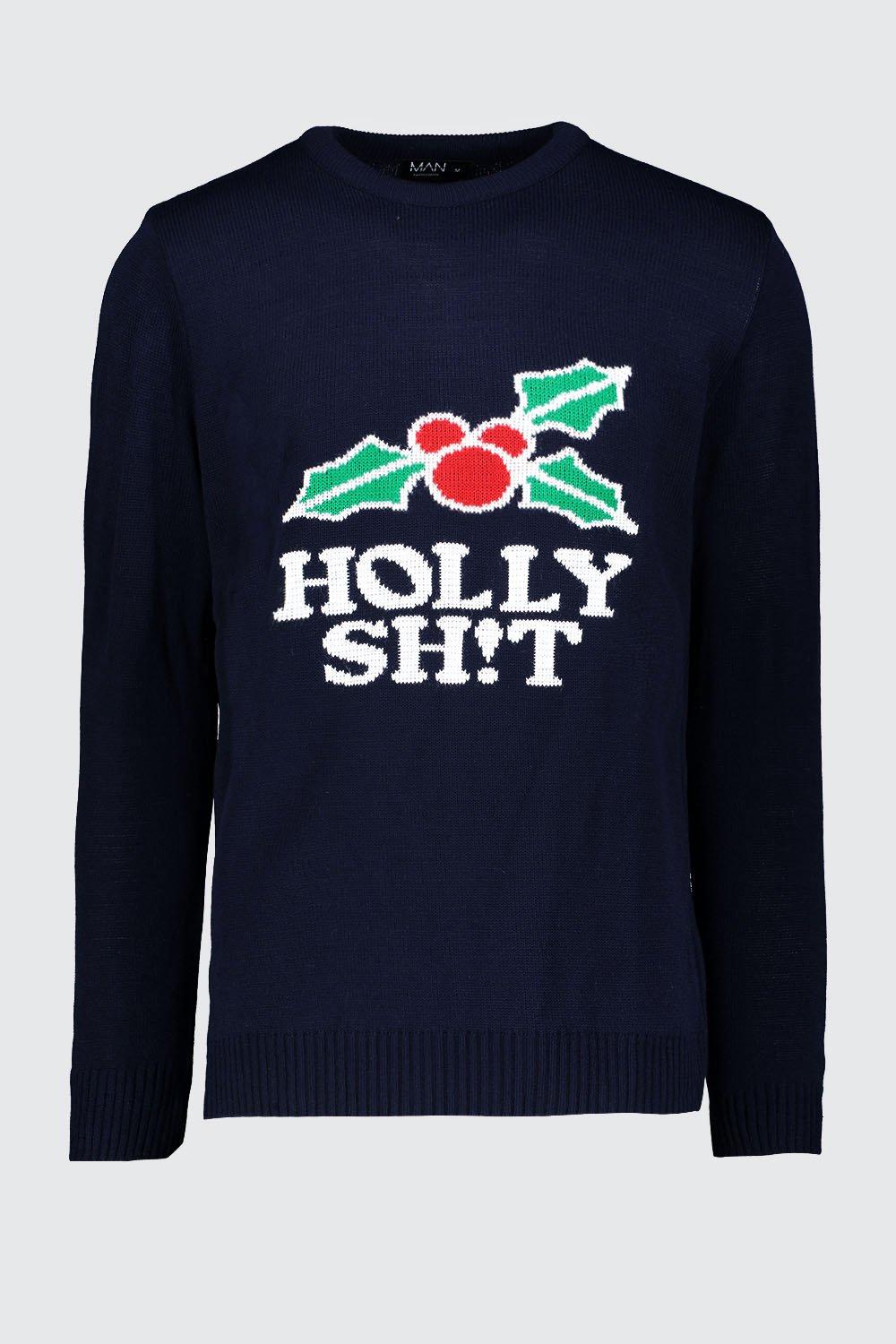 Holly christmas clearance jumper