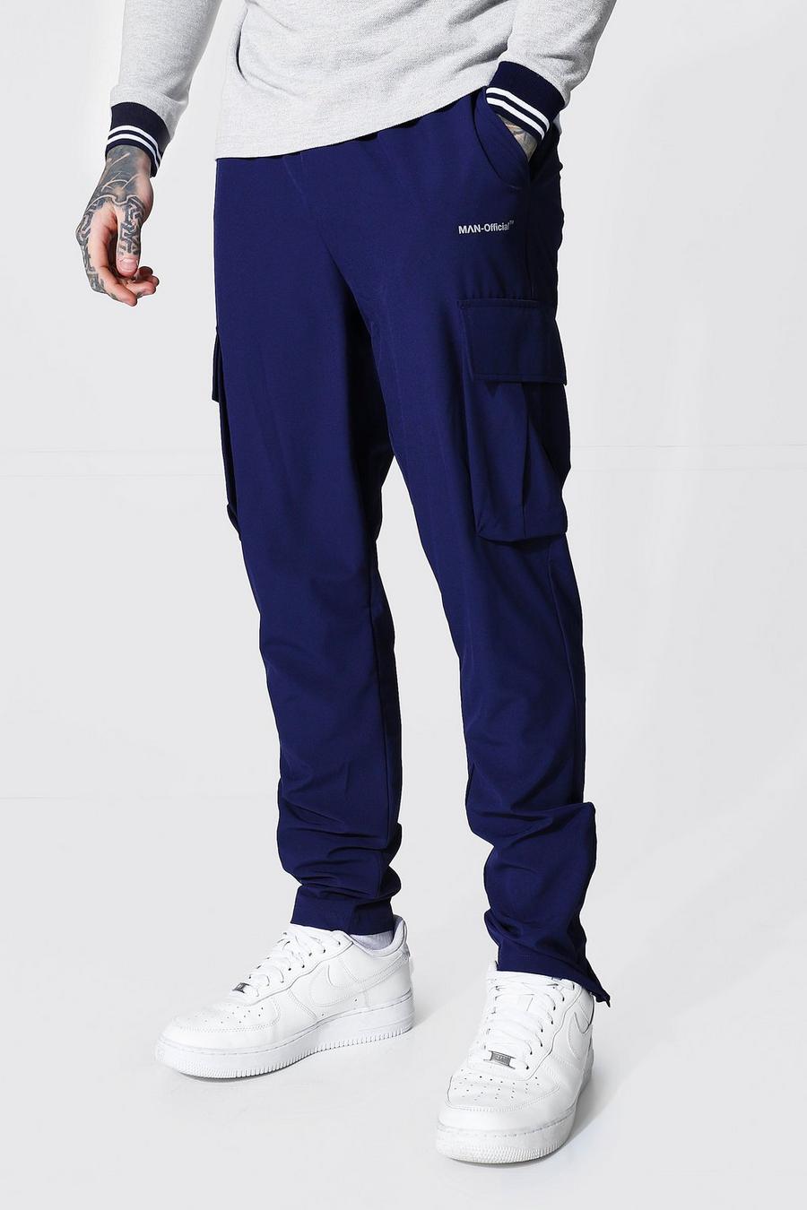 Pantalones ajustados con bolsillos Original MAN, Azul marino image number 1