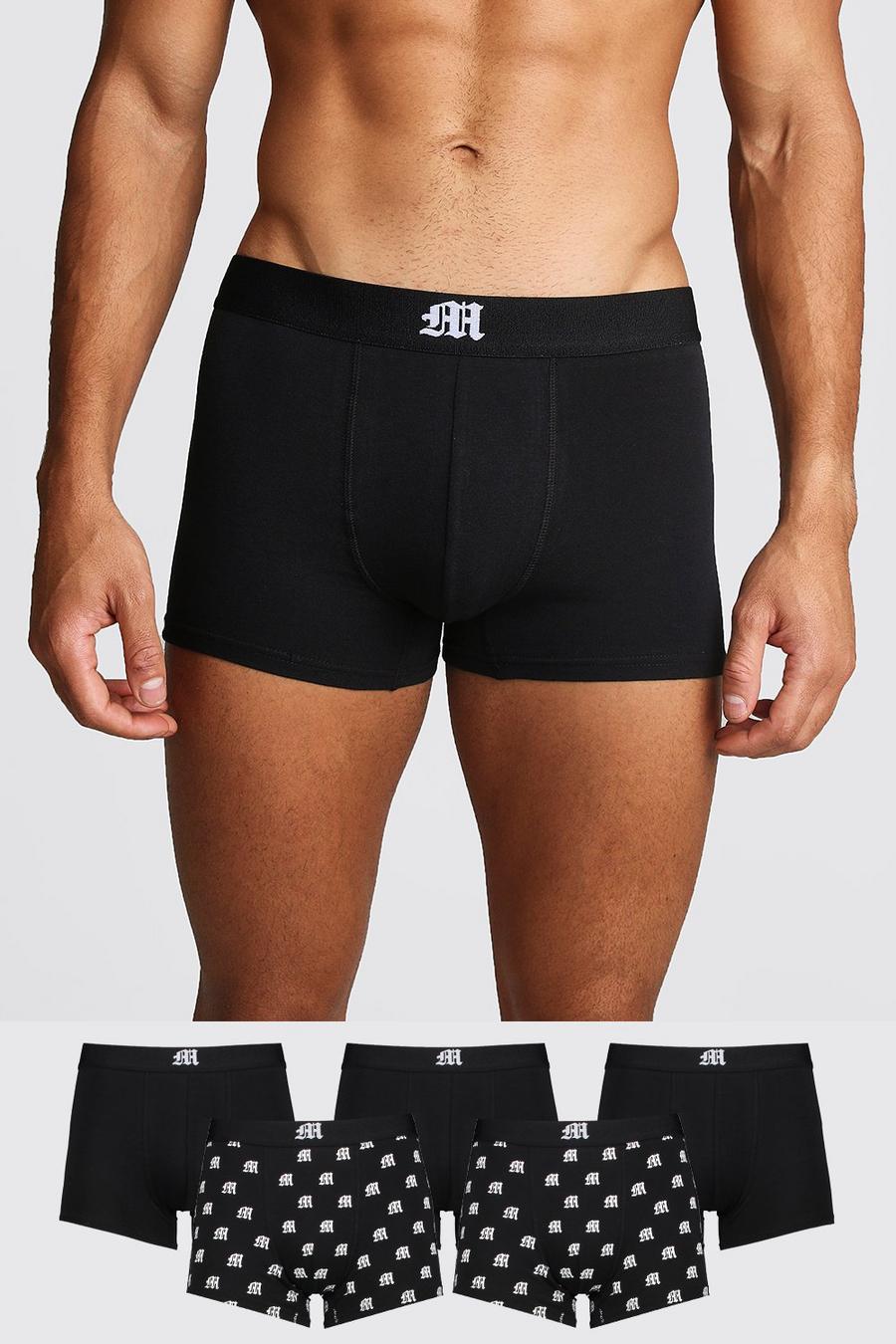 Black 5 Pack Gothic M Mixed Trunk image number 1