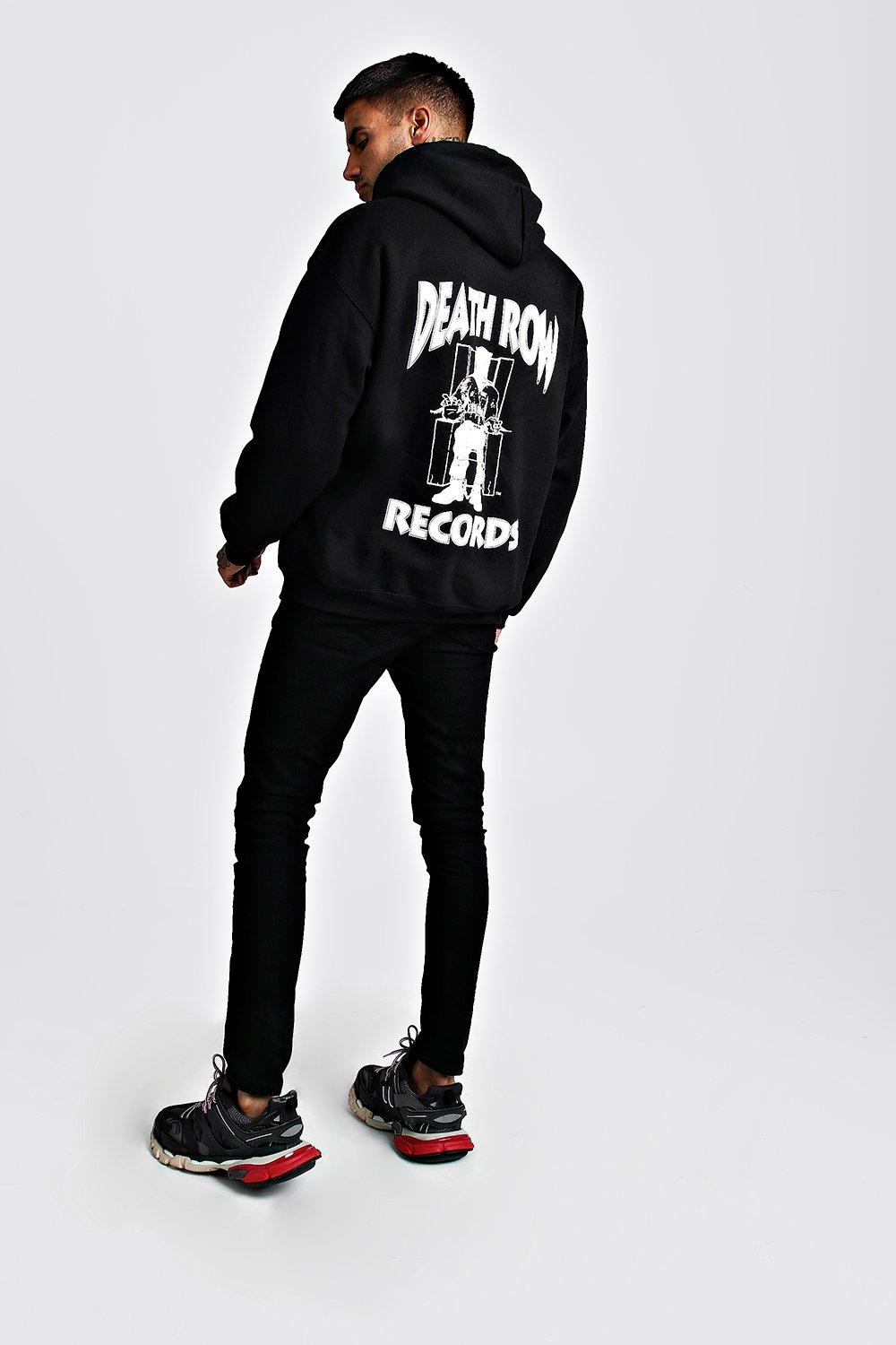 Death row records hoodie boohoo sale