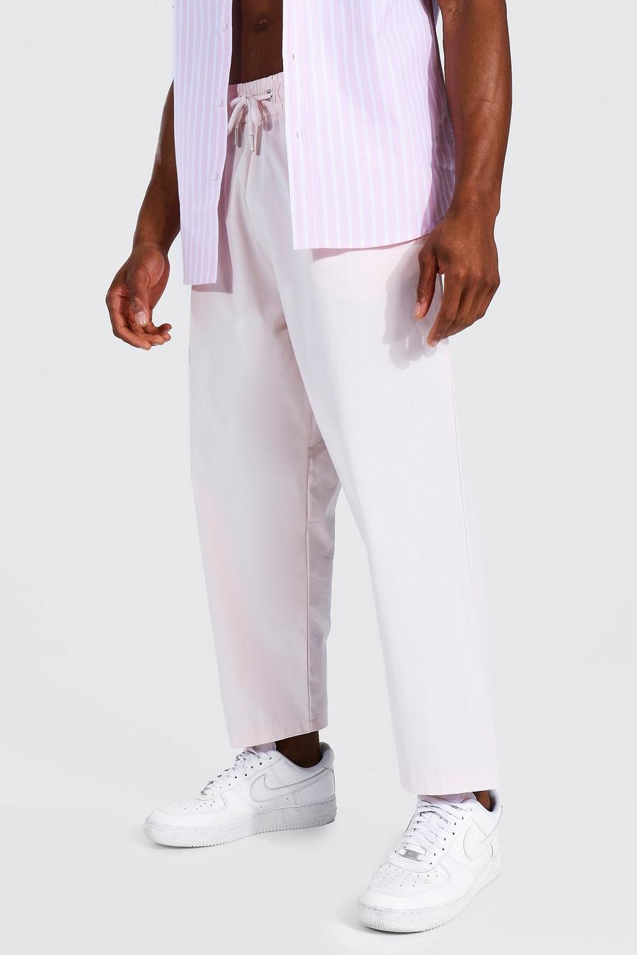 Relaxed Fit Chino-Hosen, Hellpink image number 1