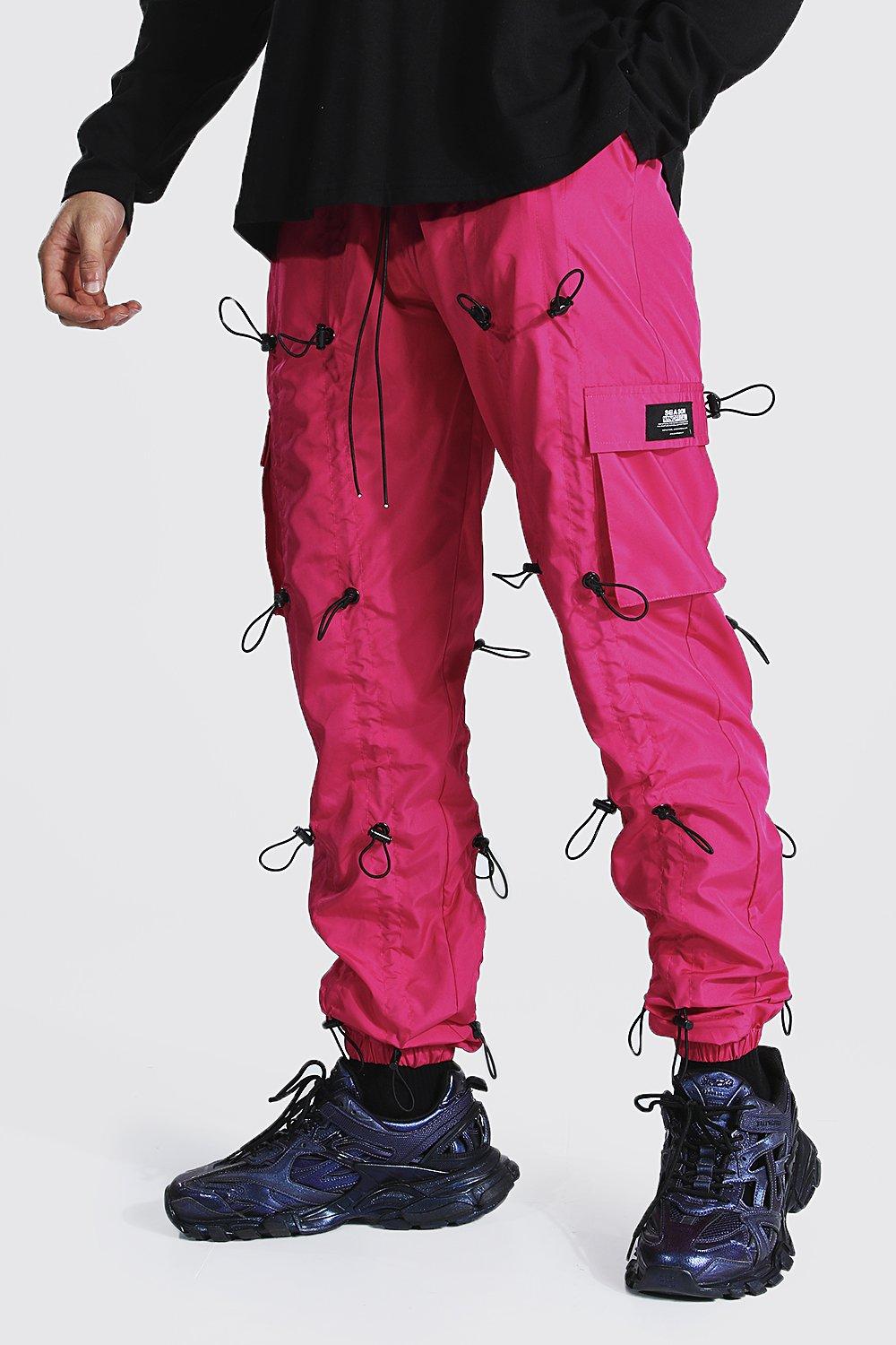 bright red cargo pants