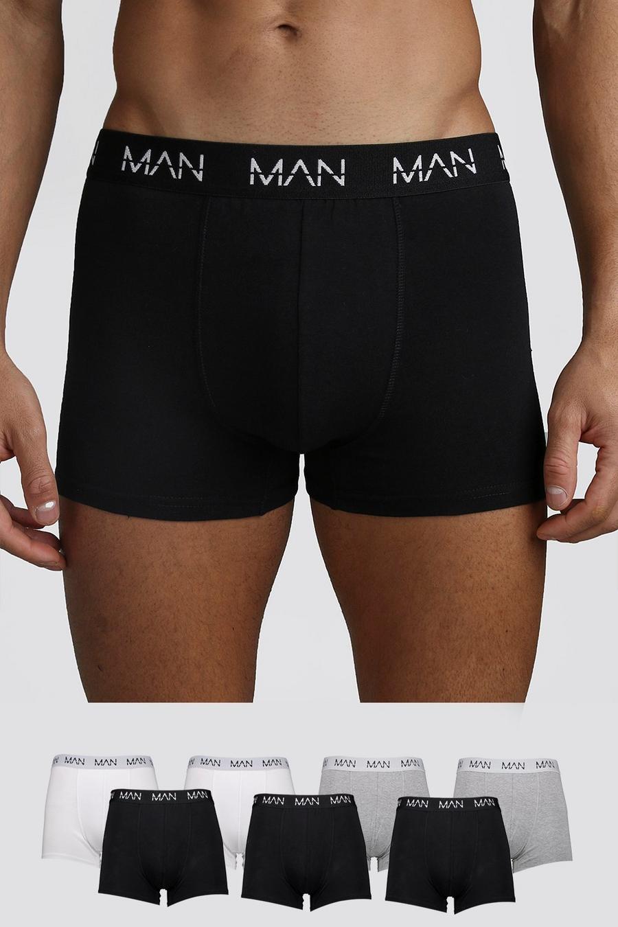 Multi 7 Pack MAN Dash Mixed Mid Length Trunk image number 1