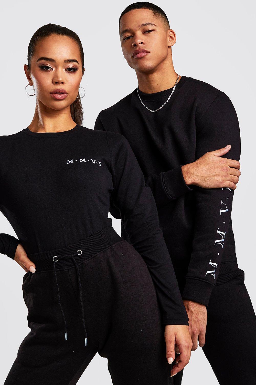 Hers Crew Neck Bodysuit Joggers Set