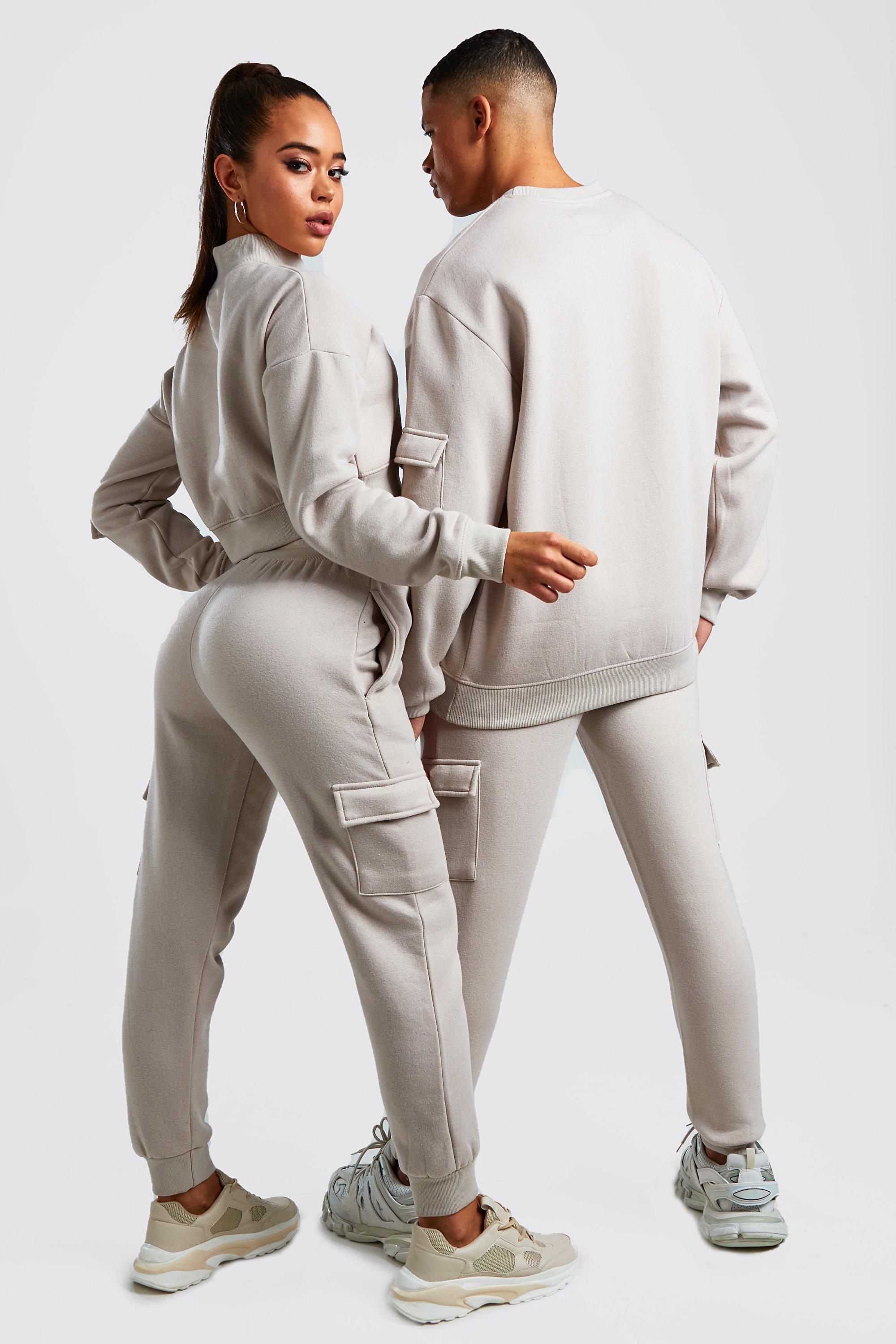 Hers Crop Sweat & Cargo Jogger Set