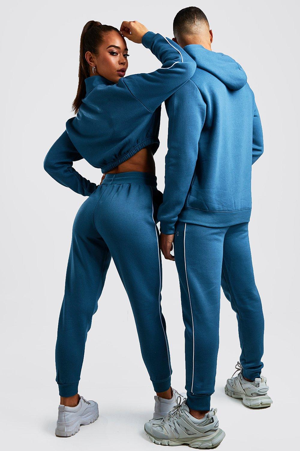 Hers Funnel Zip & Jogger Tracksuit Set, Boohoo