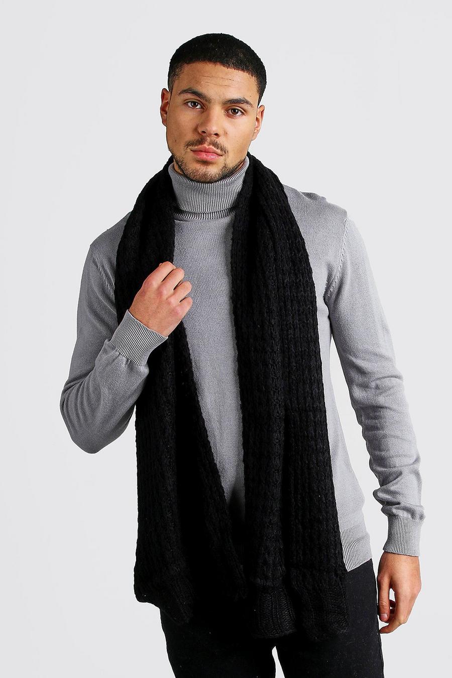 Black Knitted Scarf image number 1