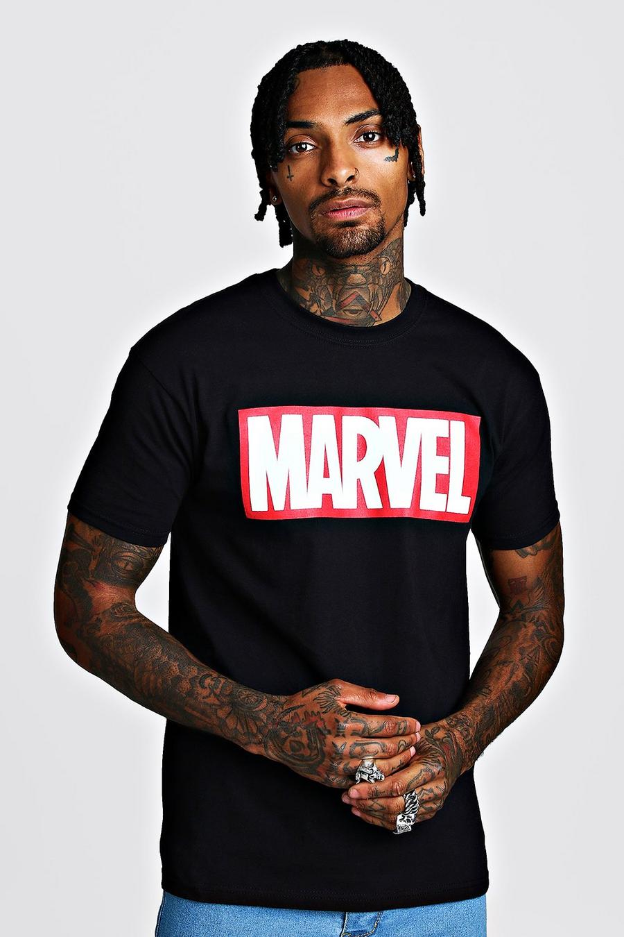 Marvel License T-Shirt, Black image number 1