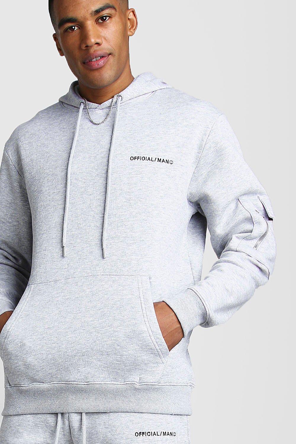 MAN MA1 Utility Hooded Tracksuit With Zip Detail