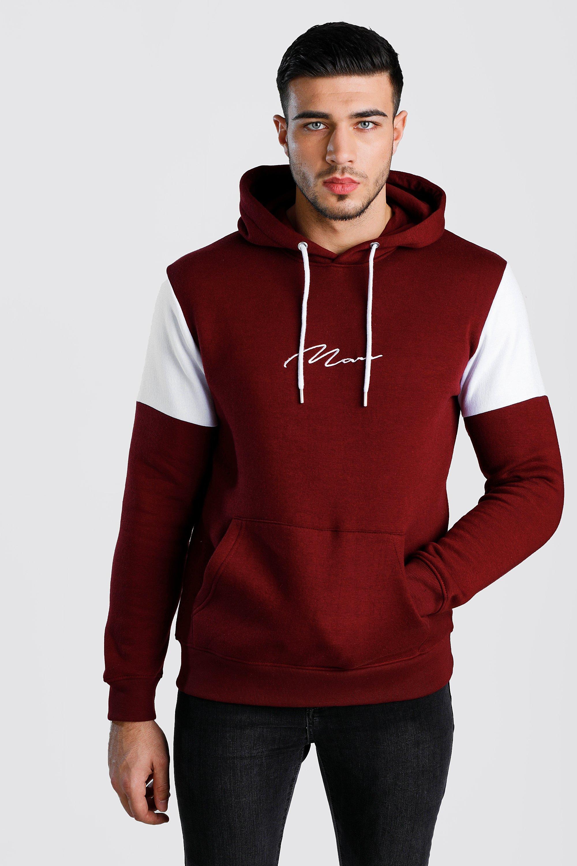 burgundy colour hoodie