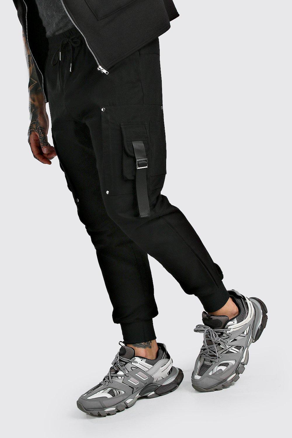 strap cargo joggers