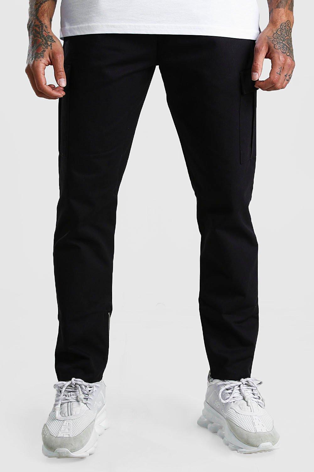 Zip Ankle Twill Cargo Trouser