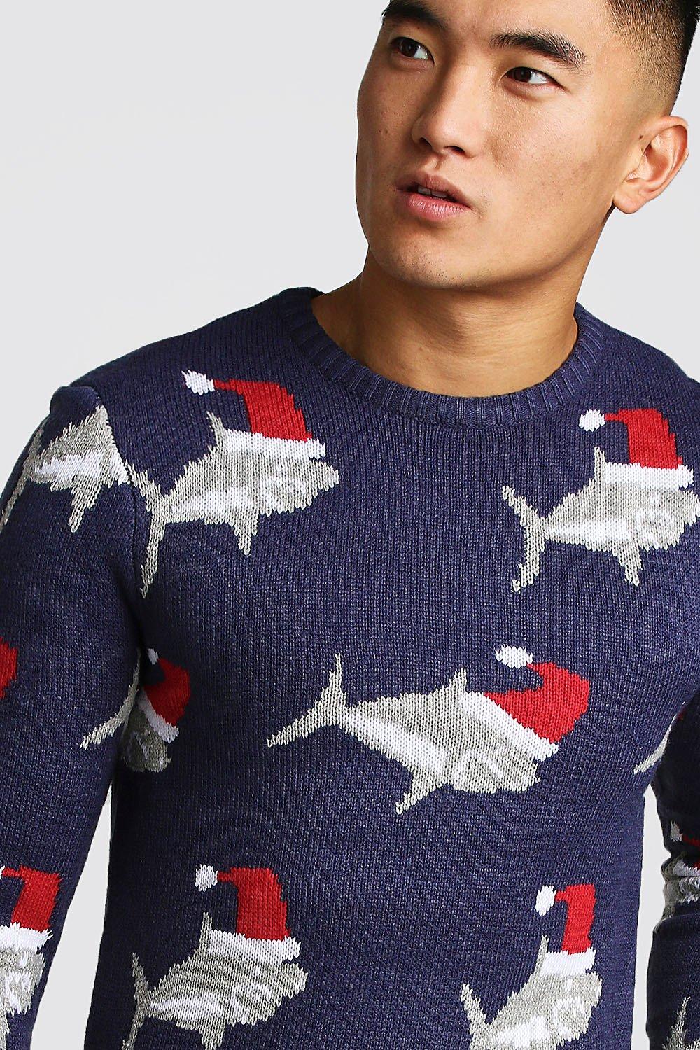 mens christmas jumper boohoo