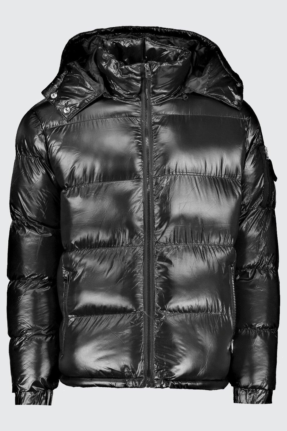 mens black puffer coat