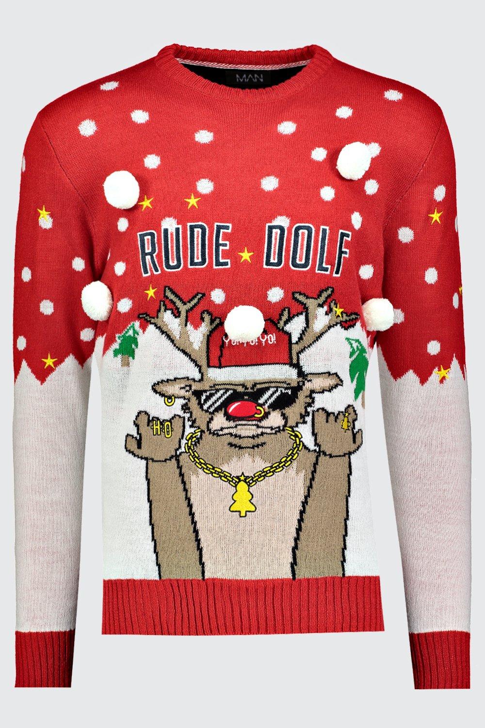 Rude hot sale reindeer jumper