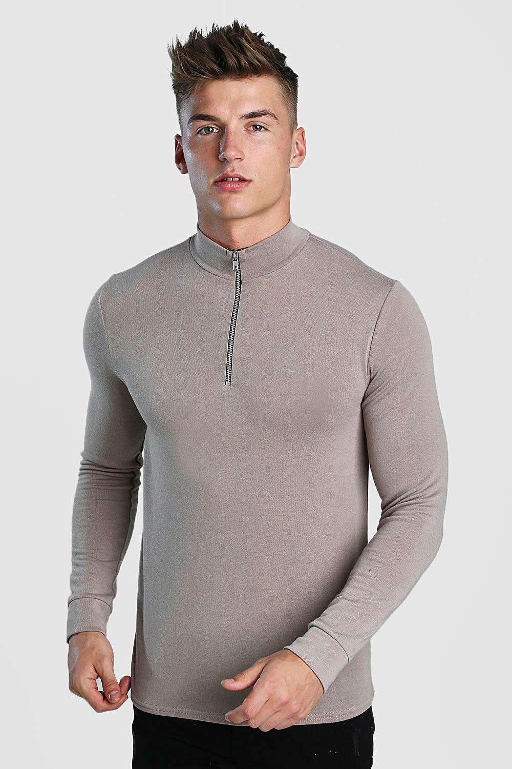 zip funnel neck jumper