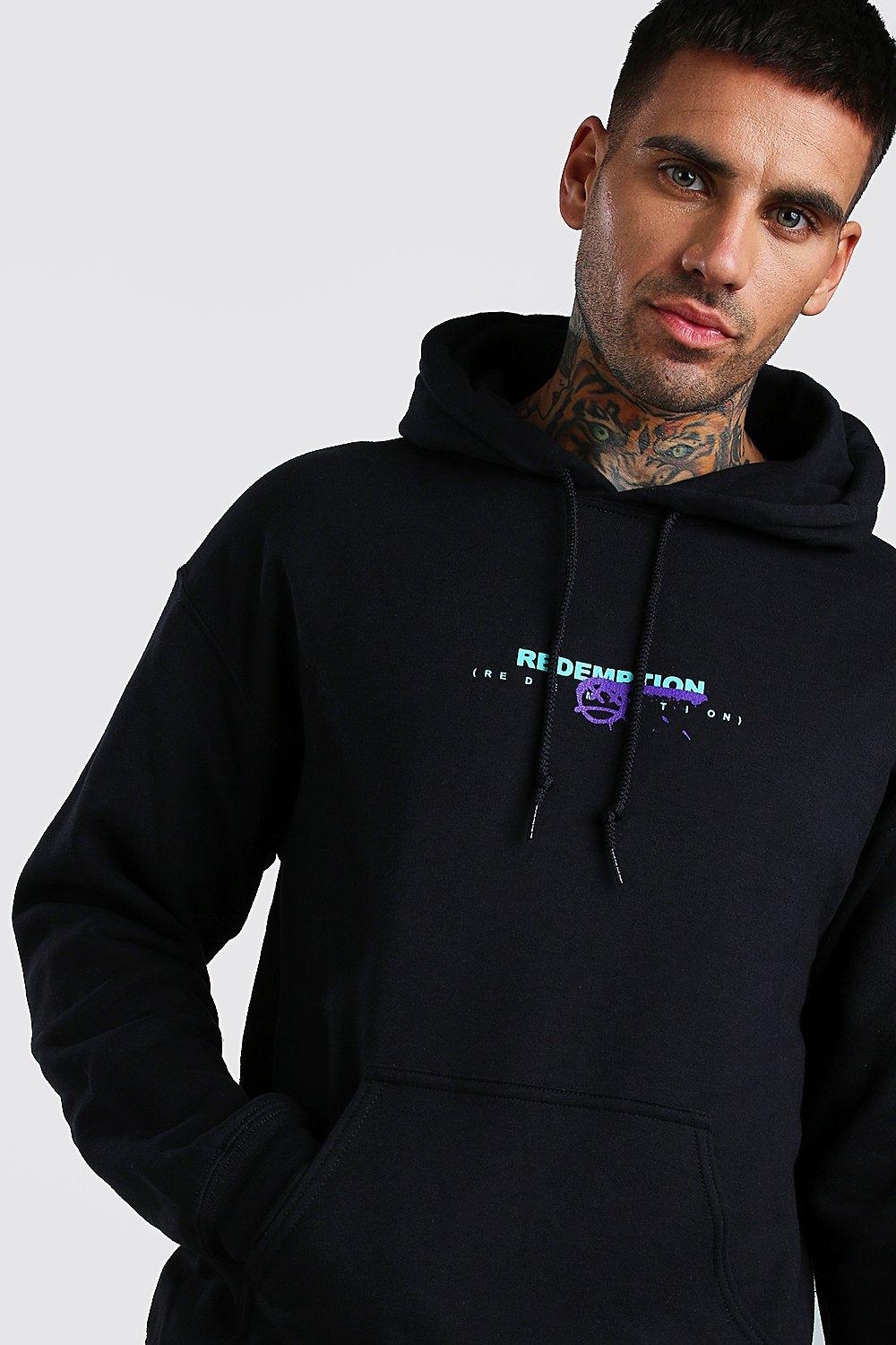 mens hoodies boohoo