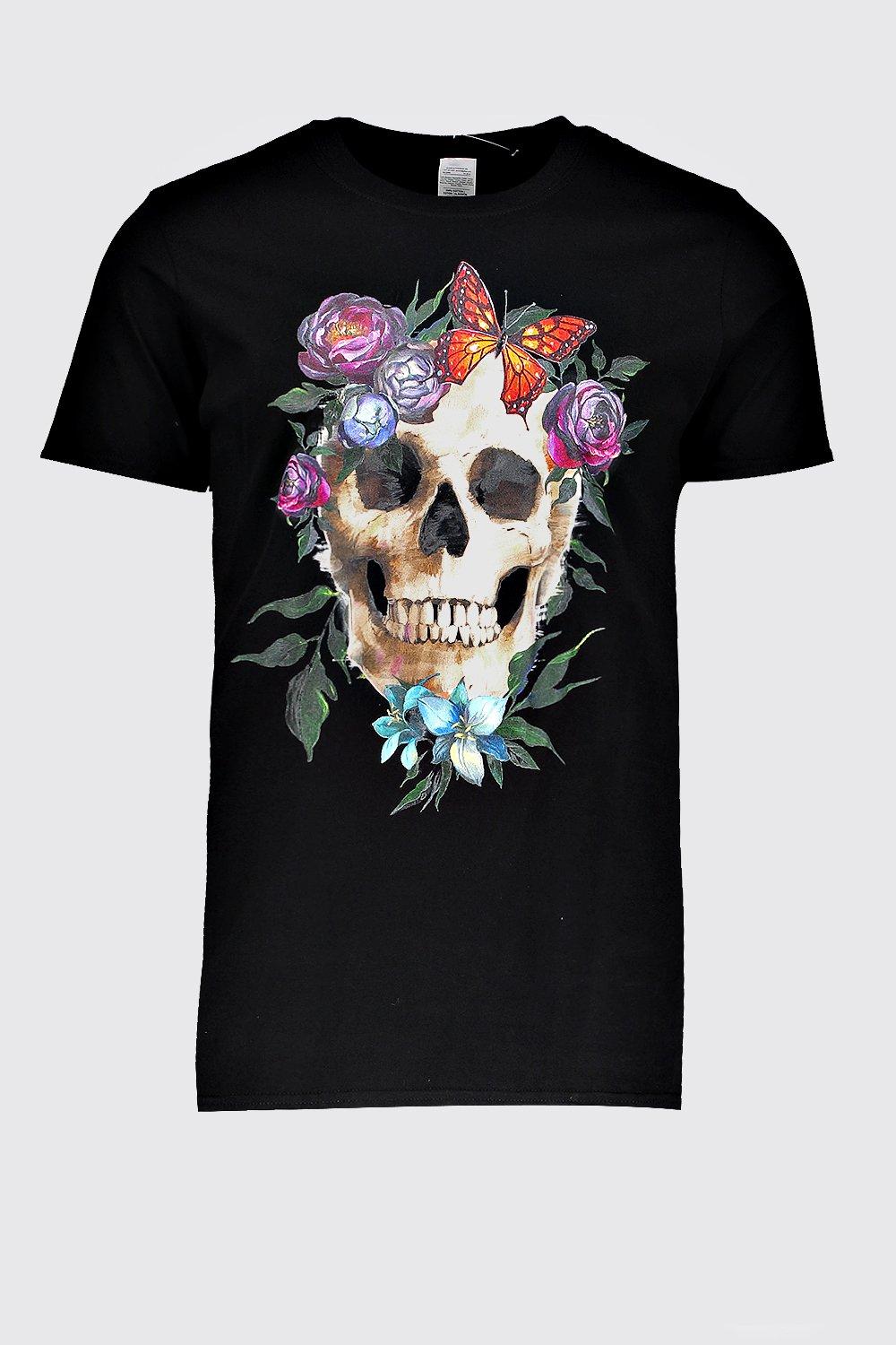 skull print t shirt