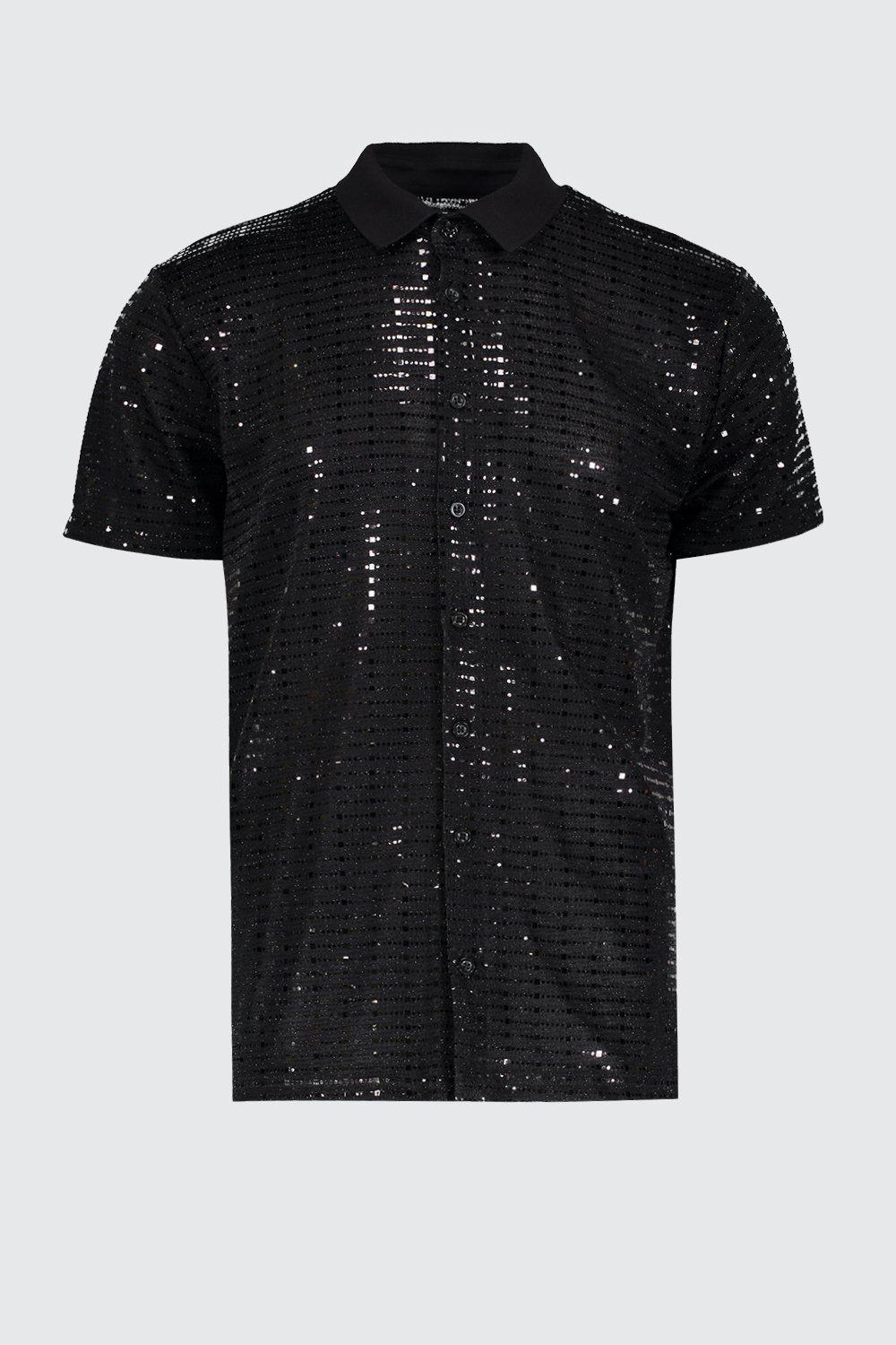 Short Sleeve Sequin Party Shirt | atelier-yuwa.ciao.jp