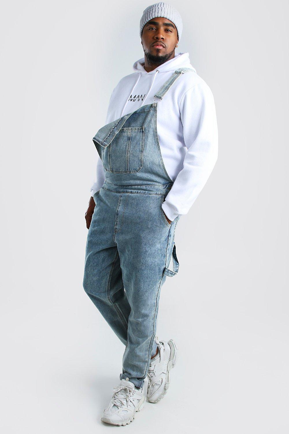 mens dungarees boohoo