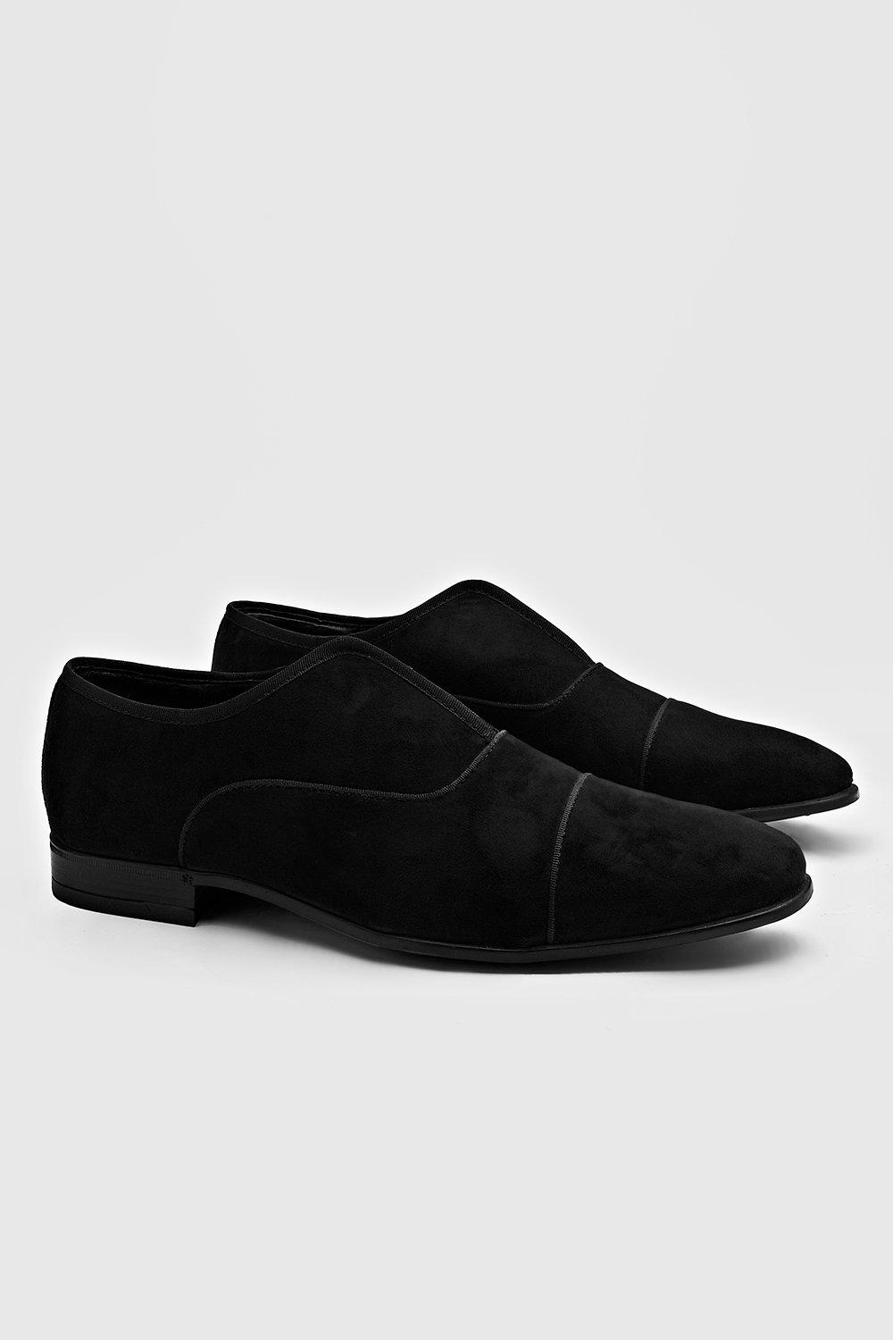 Velvet Slip On Formals boohoo UK