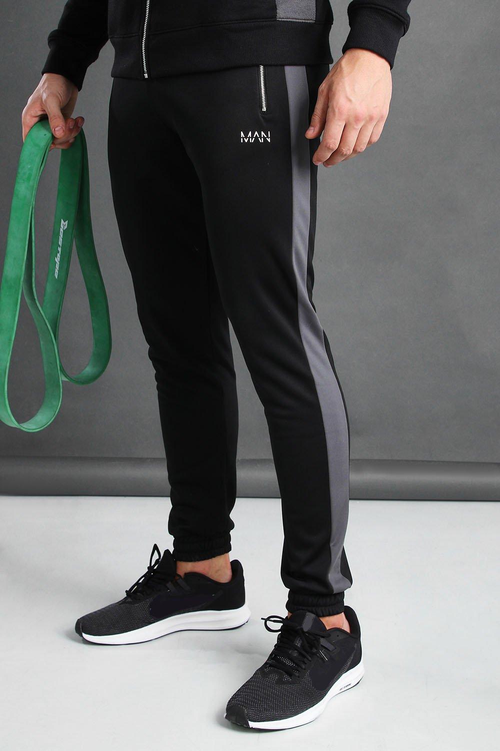 poly joggers mens