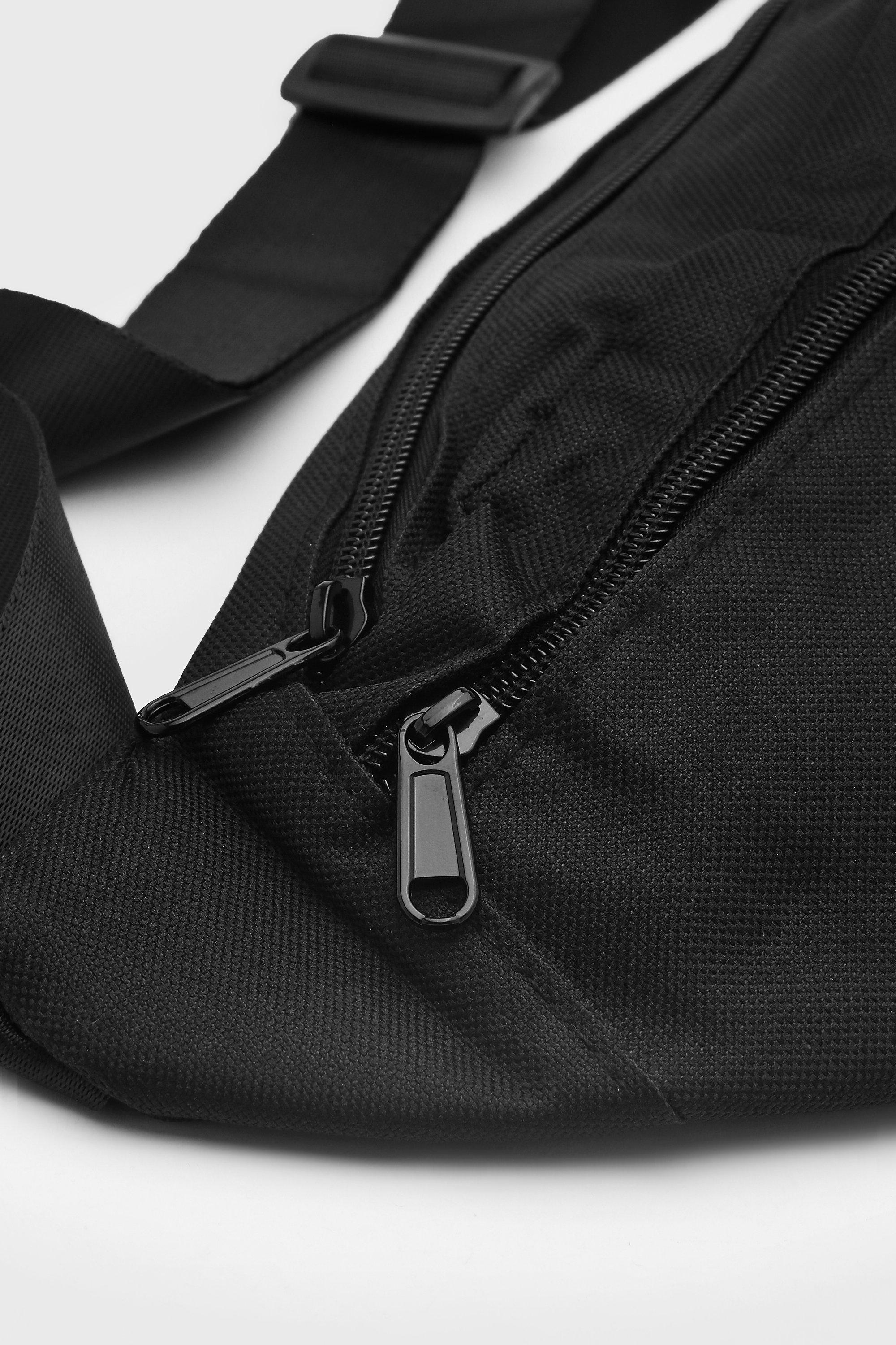 Mens plain black hot sale bum bag