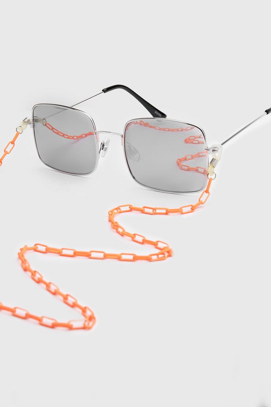 Orange Neon Fine Sunglasses Chain image number 1