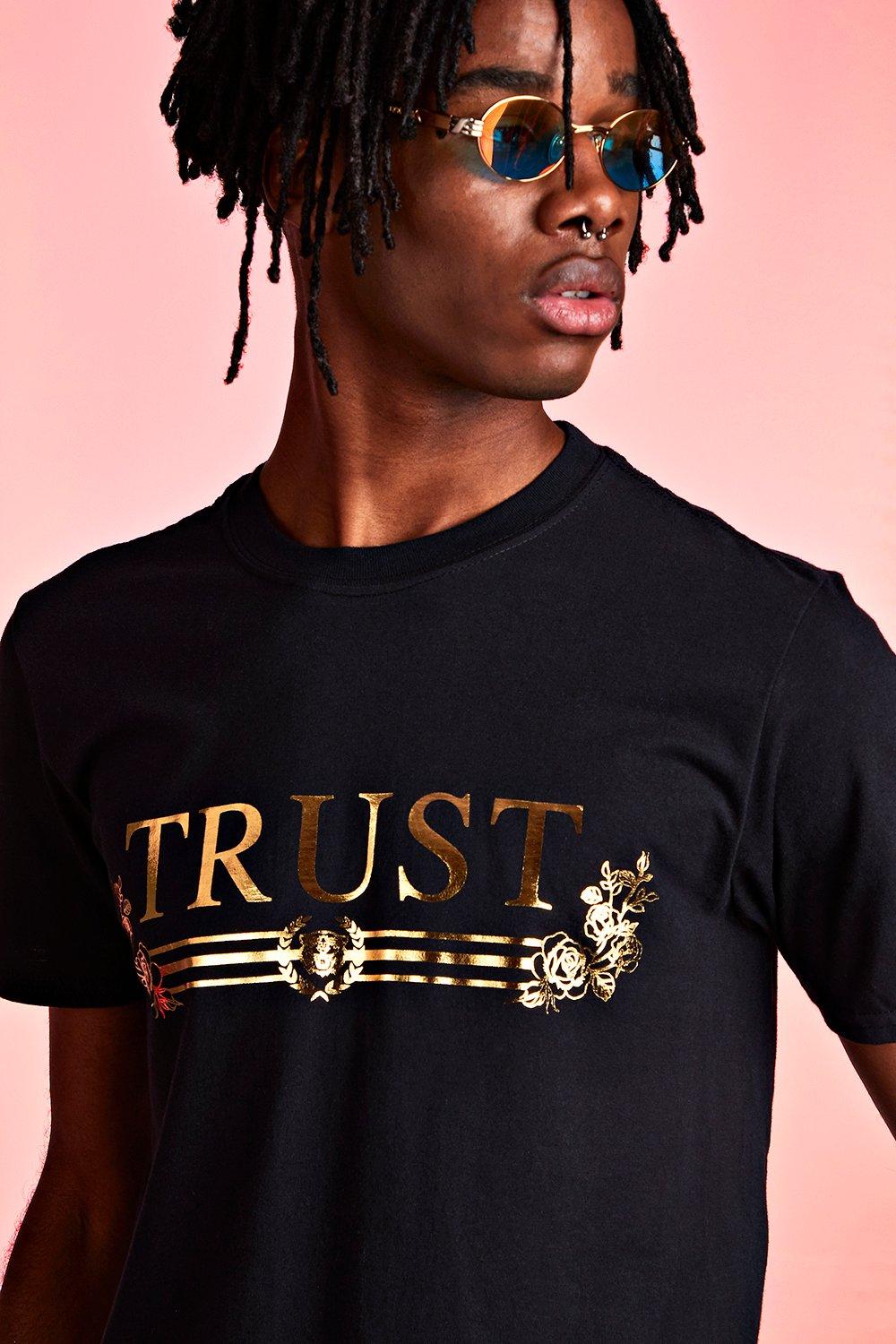 Trust Foil Print T shirt